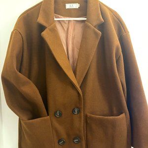 Oversized Wool Blended Jacket